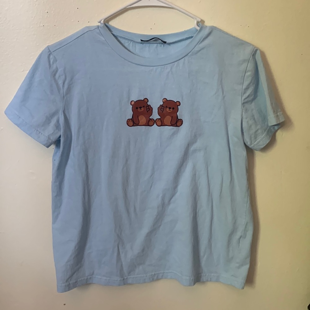 Blue Teddy Bear Tshirt